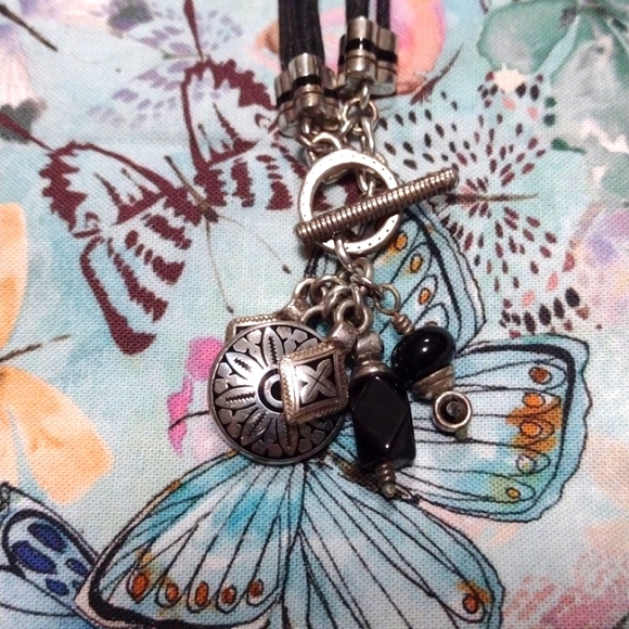 Brighton Jewelry - BRIGHTON Toggle closure with charms on multi leather cord